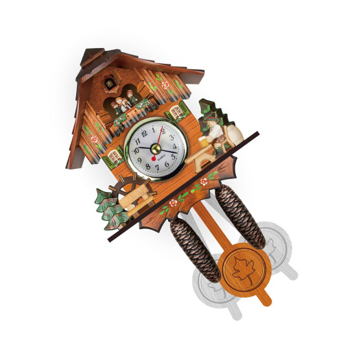 Classical Wood Cuckoo Clock Elegant Wall Clock-  Style F