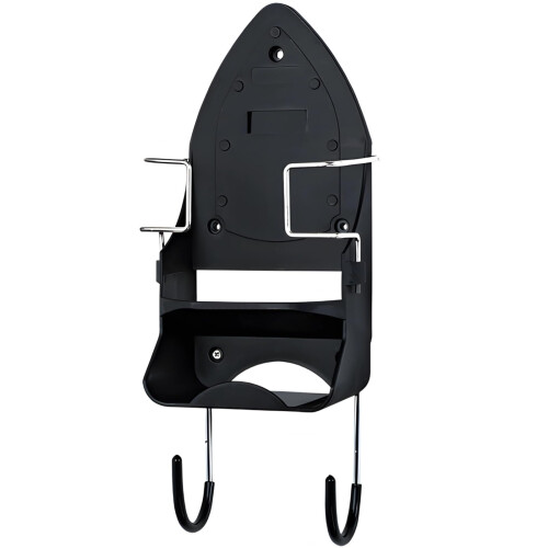 Ironing Board Holder Wall Mounted Rack with Hooks, Heat Resistant Space Saving Laundry Room Storage