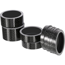 Set van 11 headset spacers in verschillende maten, goede schokbestendigheid, universele fietscompatibiliteit voor een betere fietservaring.