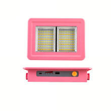 Potente luce da lavoro a LED, ricaricabile con pannello solare o ingresso USB, impermeabile e resistente per attività all'aperto, luce da lavoro