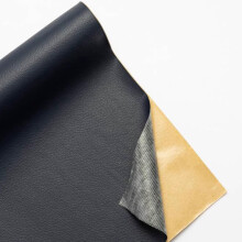 Leather Patch Self Adhesive PU Fabric for Sofa Couch Car Seat Office Chair (Navy Blue)
