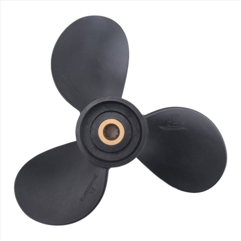 Outboard Propeller 6E0-45941-01-El 7 1/2X8- For 4Hp-6Hp Plastic Alloy Black 4852424126783
