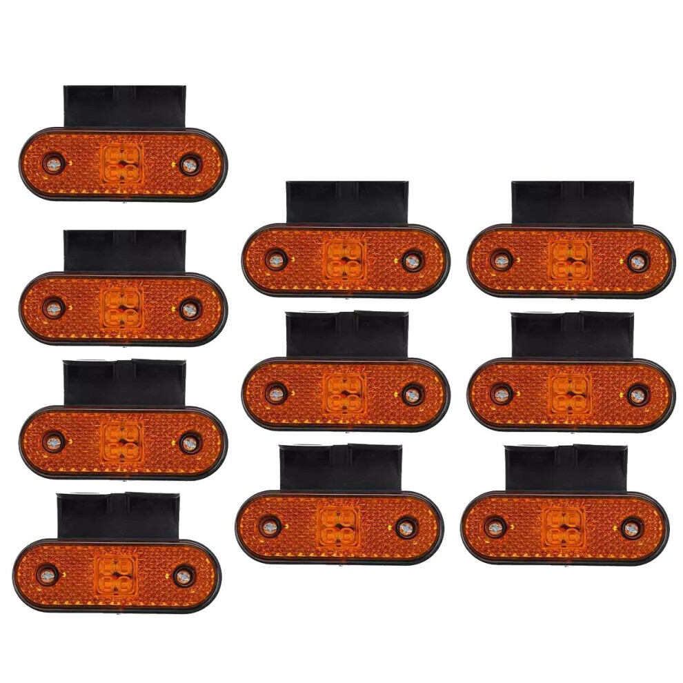 10Pcs 24V Led Car Truck Side Marker Lights Turn Signal Lamp Rear Tail 4852424138618