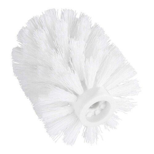 Toilet Brush Head Replacement Plastic Diameter 7.5 cm White