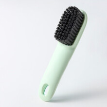 Clothes and Shoe Cleaning Brush Set Green with Stiff Bristles for Laundry and Footwear Care