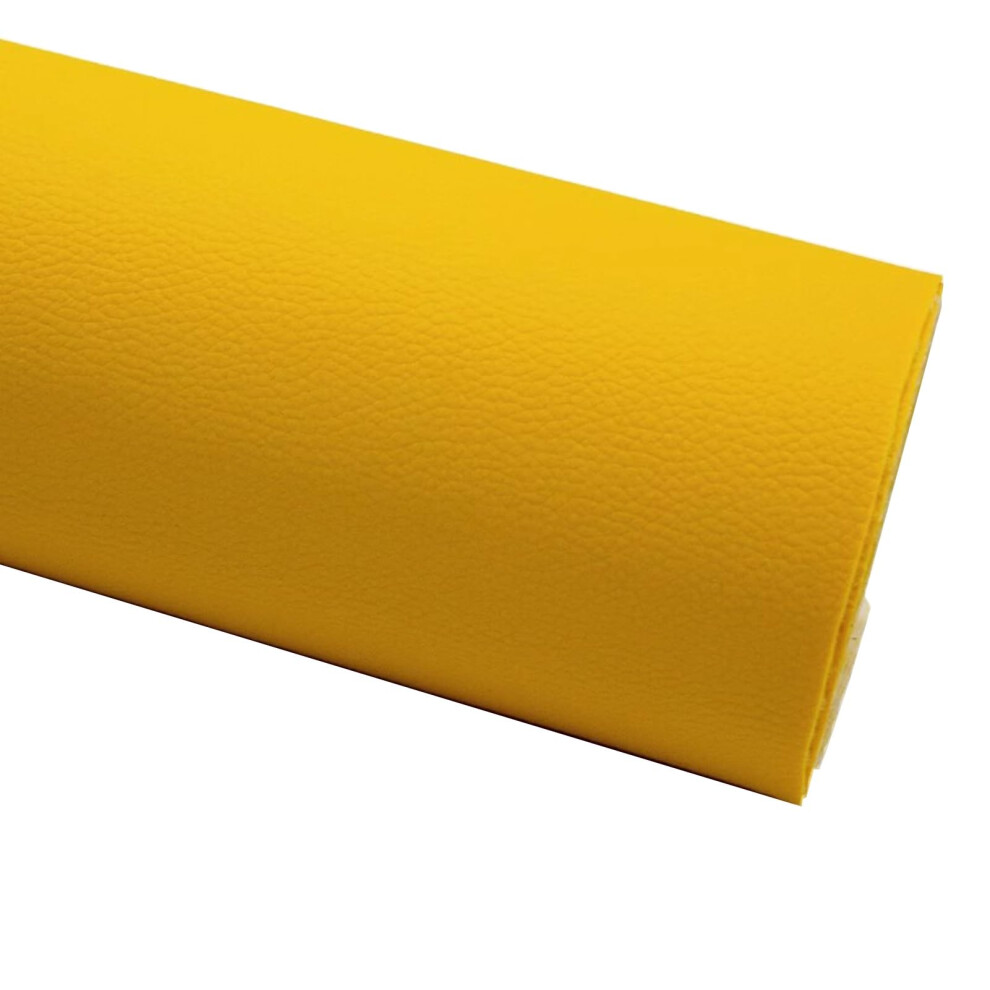 Leather Patch Self Adhesive For Sofa Couch Car Seat Chair Upholstery (Lemon ) Yellow 9323874665627