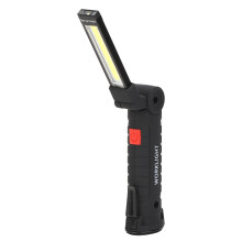 Luzes de trabalho compactas e leves para homens, material durável e dissipação de calor, iluminação multiangular e versátil, base magnética