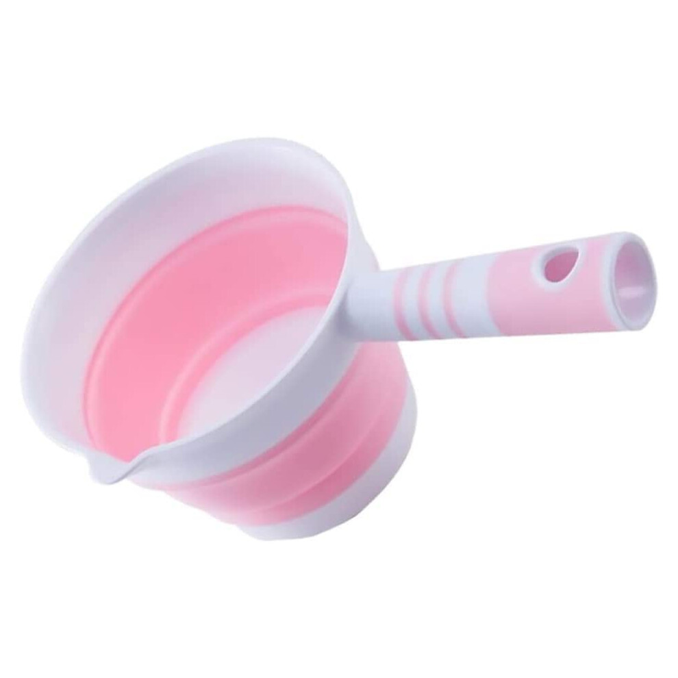 Water Ladle, Collapsible Spoon, Scoop Cup, Thickened for Bathing, Pink
