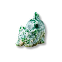 Crystal Cats Miniature Figurine Cute Carved Animal Ornament-5