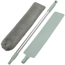 Extendable Microfiber Duster with Bendable Washable Head for Ceiling Fans, Furniture and Blinds