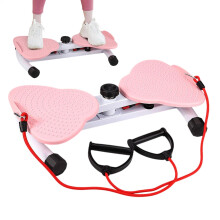 Twist Board for Movement, Waist Twist Machine, Abdominal Exercise Board, Silent Fitness Tool, Fitness Equipment for Men and Women pink
