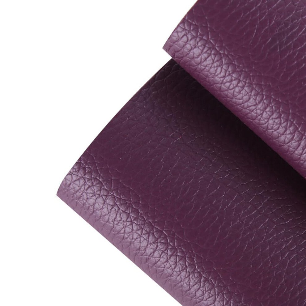 Leather Patch Selfadhesive 19.7X53.9in For Sofa Couch Car Seat Chair Purple 9001264636722