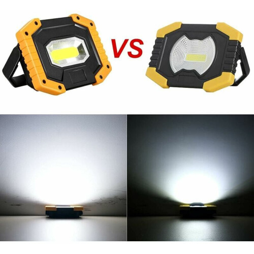 USB Rechargeable COB LED Work Light, Portable Waterproof Lighting with Power Bank Function, Adjustable Handle 3 Modes Lighting Energy Efficient Durabl 2