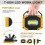 USB Rechargeable COB LED Work Light, Portable Waterproof Lighting with Power Bank Function, Adjustable Handle 3 Modes Lighting Energy Efficient Durabl 4