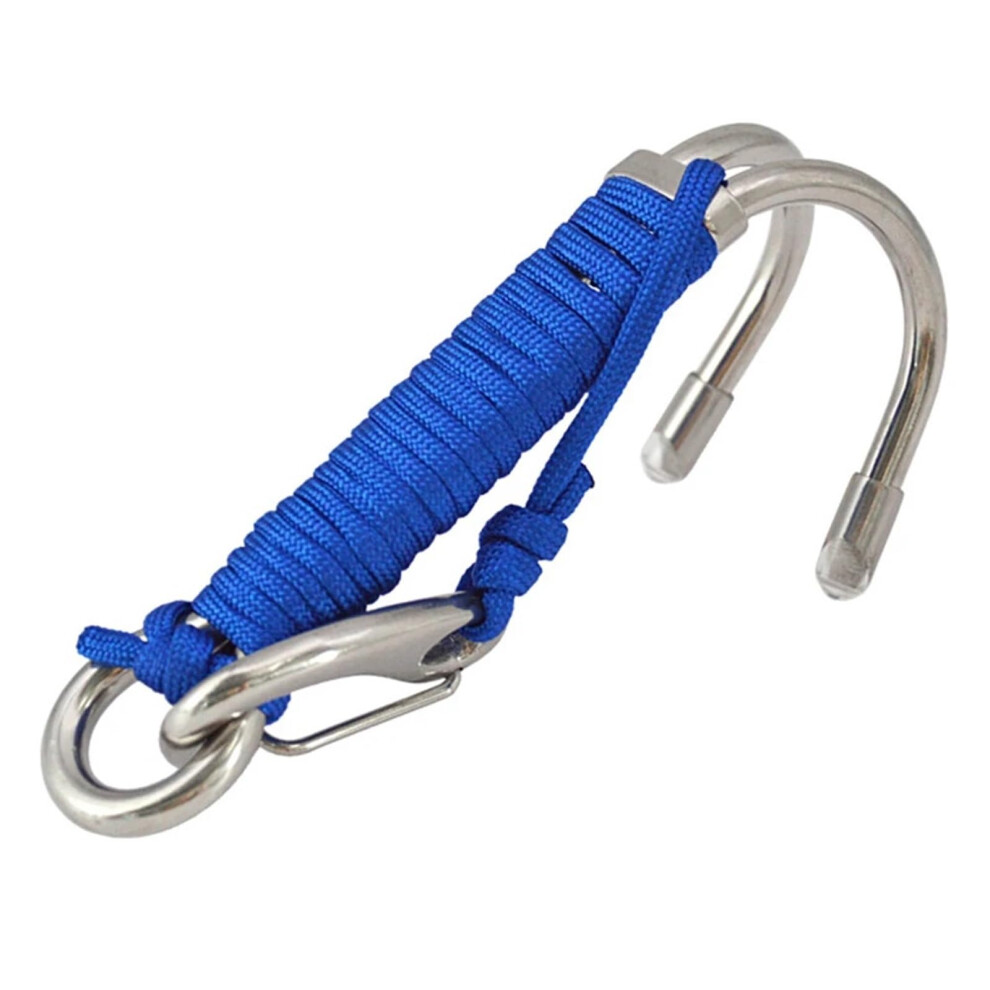 Diving Communication Equipment Stainless Steel Hook Spiral Scuba Underwater Hold Stability Blue 9001264637149