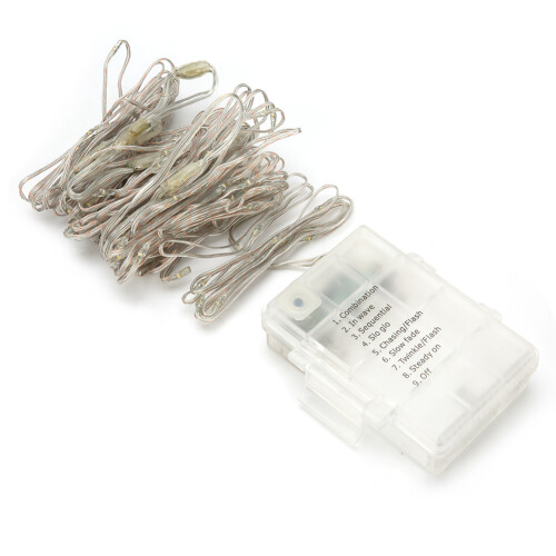 LED Twinkle Lights With Remote Control Battery Powered Waterproof Flexible Silver Wire Fairy String Lights Adjustable Brightness And Timer Function Fo 2
