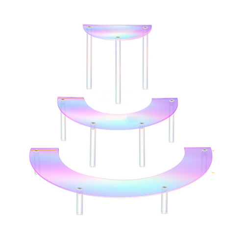 Présentoir en acrylique polyvalent pour-Demi-cercle coloré