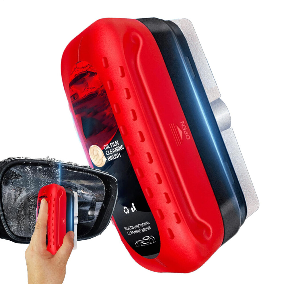 Car Glass Oil Film Remover And Antifog Cleaning Brush With Refill For Clear Vision Rearview Mirror 9119770438898