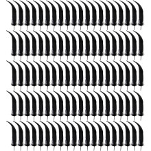 Décoration de plumes noires, 100 pièces, pour- Queue noire