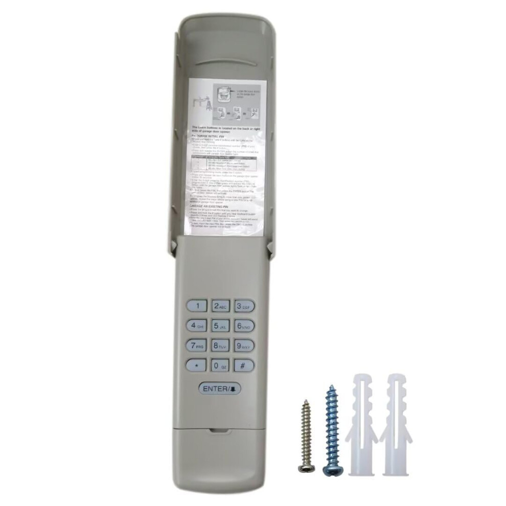 Universal Garage Door Keypad Wireless Backlit Weatherproof For Craftsman Liftmaster 315Mhz 9339159867990