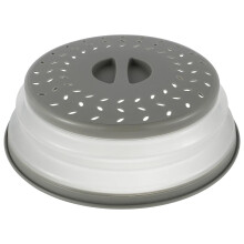 Microwave Splatter Cover Collapsible Food Lid with Plate Drainer for Kitchen Cooking (Style 5)