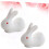 Set of 6 Ceramic Rabbit Chopstick Rest Holder White 2