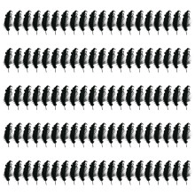 Plume artisanale naturelle, plume noire pour-Noir bouclé