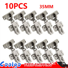 10PCS SOFT CLOSE 35mm CABINET CUPBOARD DOOR HINGES