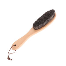Horsehair Shoe Brush Set of 4 Wooden Handle Soft Bristles for Polishing and Cleaning