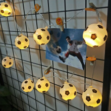 Football Shape Led String Lights, Eco-friendly: Perfect For Creating A Warm Glow And Festive Atmosphere In Your Indoor/Outdoor Decor