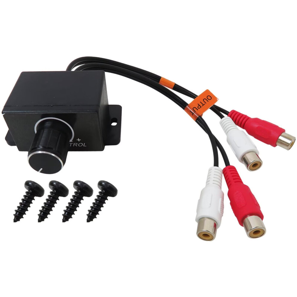Bass Knob Universal Subwoofer Level Control For Rca Car Amplifier With Dashboard Mount 9119770439291