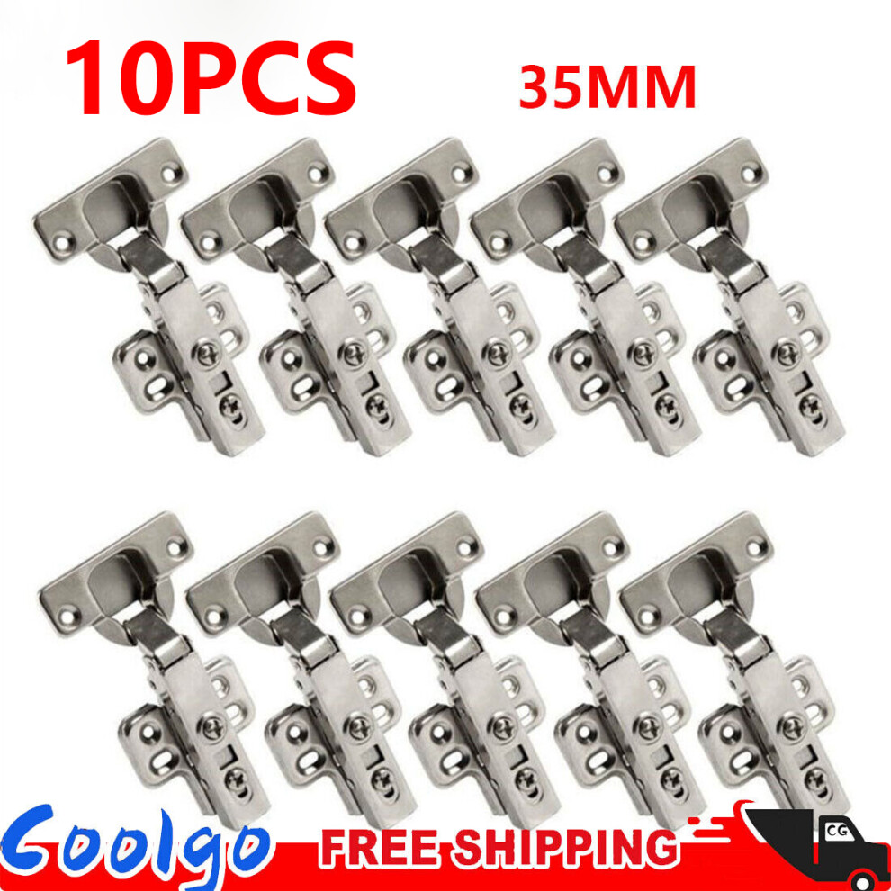 10Pcs Soft Close 35Mm Cabinet Cupboard Door Hinges 8131152051793