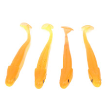 Esche morbide per la pesca in acqua dolce e salata, swimbait con coda a paletta e attrattivi profumati, scatola porta esche portatile per spigola,