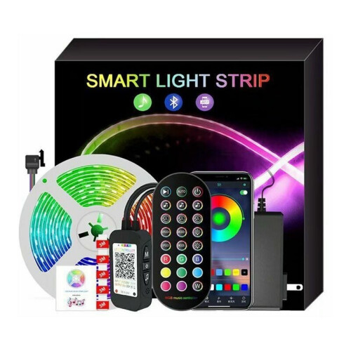 Φωτιστικά LED RGB, Έξυπνο Διπλό Έλεγχο με Εφαρμογή & Τηλεχειριστήριο για