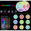 Φωτιστικά LED RGB, Έξυπνο Διπλό Έλεγχο με Εφαρμογή & Τηλεχειριστήριο για 4