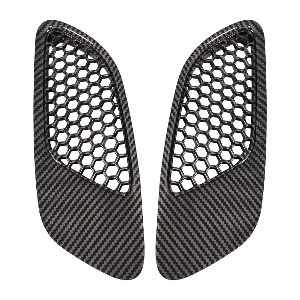 2Pcs Engine Hood Vent Louvers Air Scoop Bonnet Cover For- E90 E91 E92 4852424144848
