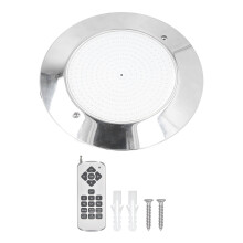 Luz de piscina de acero inoxidable, luces LED subacuáticas de 12 V para piscinas, luz de piscina con cambio de color RGB con fácil instalación,