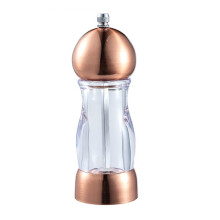 Moulin à poivre manuel élégant en plastique, pratique,-Or Rose