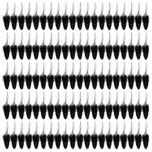 Plume d'oie naturelle en plumes noires, pour-Pointe noire