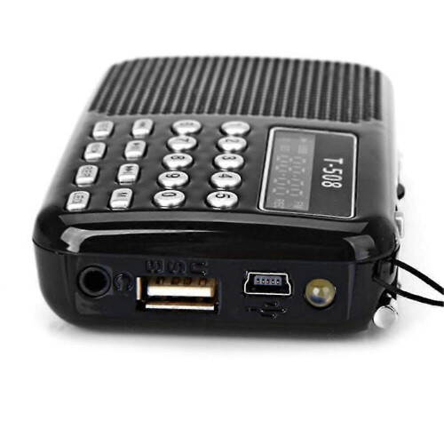 (Κόκκινο) Ραδιόφωνο Fm T508 Mp3 Music Player Εξωτερικό Ηχείο Εσωτερικού Χώρου Επαναφορτι 2