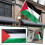 Gestickte Flagge des Landes Palästina, Polyestergewebe, 90 x 150 cm 2