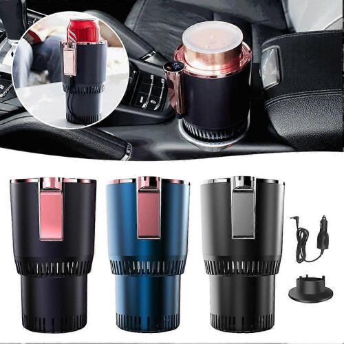 (Μαύρο) Φορητό ηλεκτρικό ψυγείο ποτών για αυτοκίνητο με έξυπνο έλεγχο θερμοκρασ 1