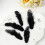 100Pcs Black Feather Decoration For Hat-Black full velvet 5