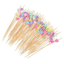 Bamboo Cocktail Picks 600pcs Assorted Colors Skewer Sticks for Party Food Appetizers 4.72in