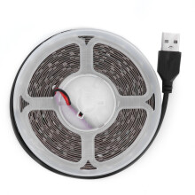 Stiall Solais faoi stiúir Chic Usb, Sreangán Cob Gan Phonc Bán Te Elegant4.9Ft480Lds le haghaidh Soilsiú Rópa Solúbtha agus Inghearrtha, CRI90,