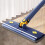 Flat Mop DualPurpose Wet Dry 37cm Microfiber with Scraper Hands Home Cleaning 2