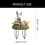 Garden Stake Outdoor Decoration Easter Eggs Rabbit and-OH831 4