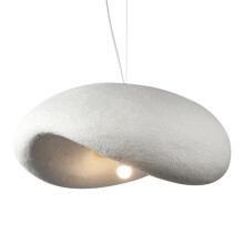 Modern Dining Table Ceiling Lighting, Wabi-Sabi Style Ceiling Light With Height-adjustable Chandeliers, Elegant Frosted Texture Artistic Minimalist La