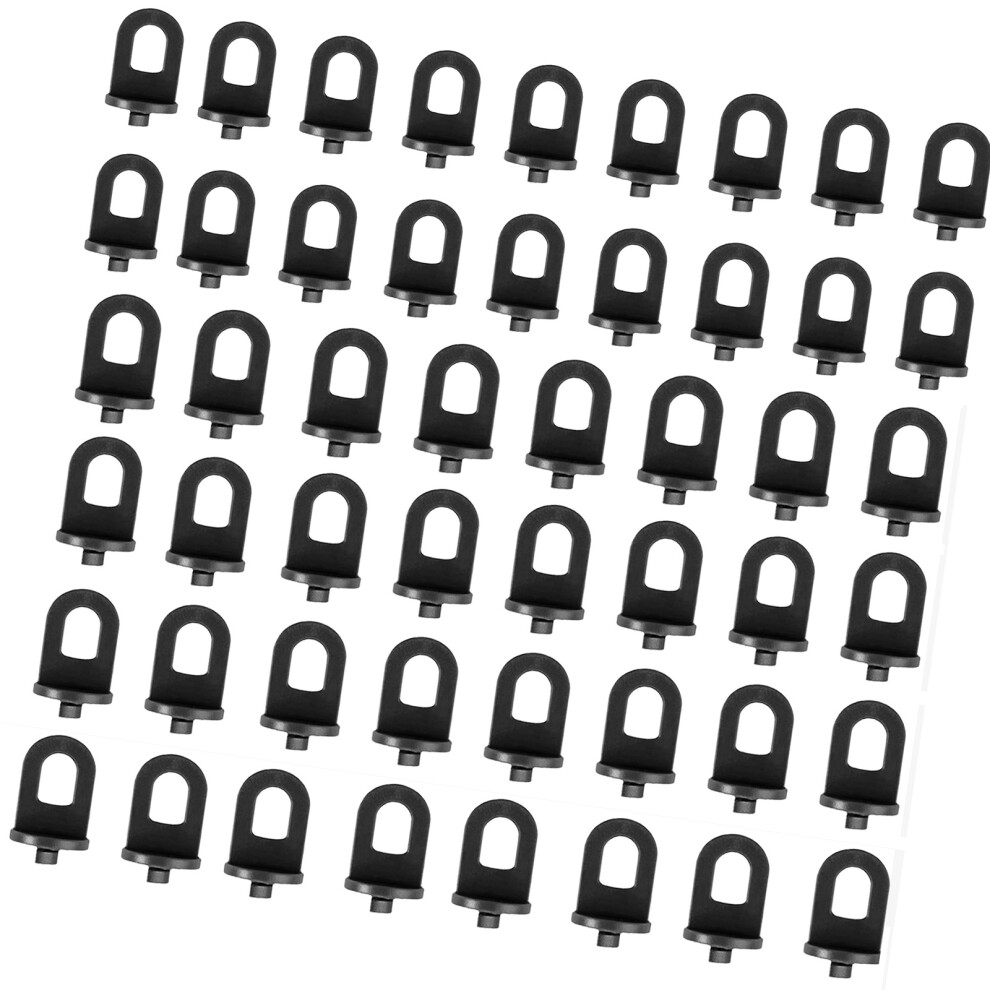 50Pcs Plastic Greenhouse Hanging Hook Plant Flower Hanger-Black 7695000452435