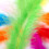 Pack Of 100 Bright Feathered Crafting-Medium floating feat 5
